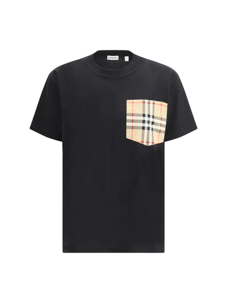 Burberry Archive Check pocket T-shirt - Black