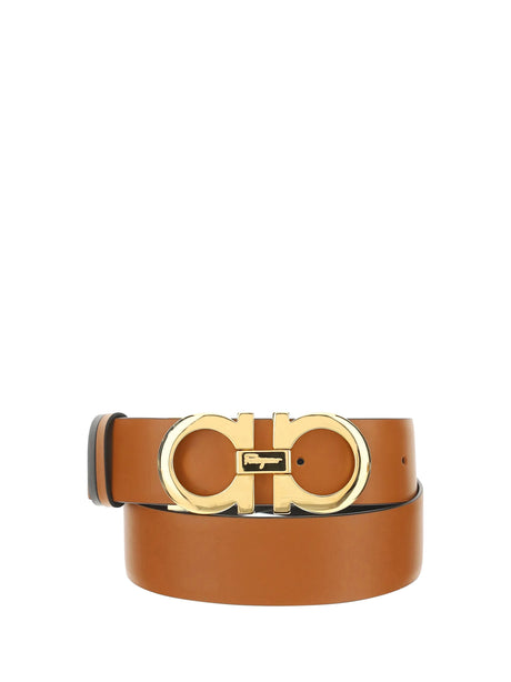 Ferragamo Gancini reversible Belt - Brown Bicoloured Black
