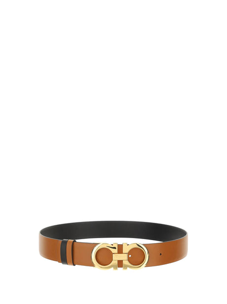 Ferragamo Gancini reversible Belt - Brown Bicoloured Black