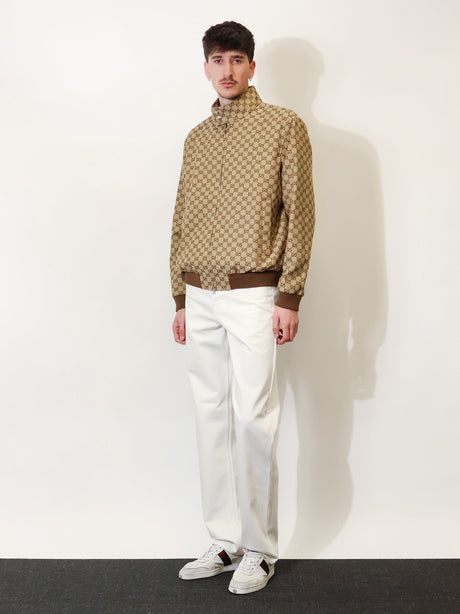 Gucci GG Fabric jacket - Camel Ebony