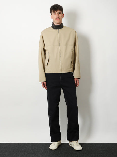 Bottega Veneta Cotton jacket with Intrecciato detail - Sahara