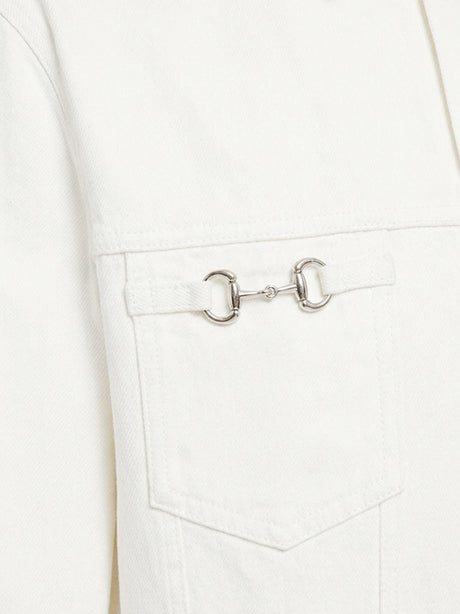 Gucci White denim jacket