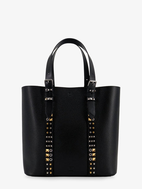 Valentino Garavani Leather shoulder bag with iconic studs - Nero