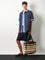 Loewe Paula's Ibiza Two-Tone Raffia Loop Shopping Bag - Chocolatenatural