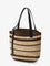 Loewe Paula's Ibiza Two-Tone Raffia Loop Shopping Bag - Chocolatenatural