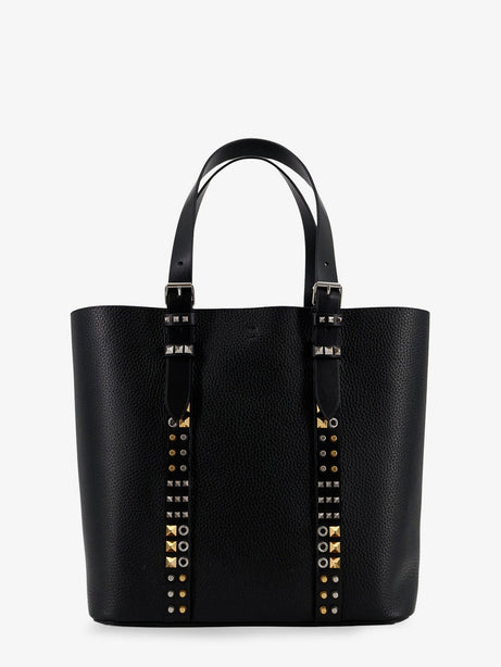 Valentino Garavani Leather shoulder bag with iconic studs - Nero