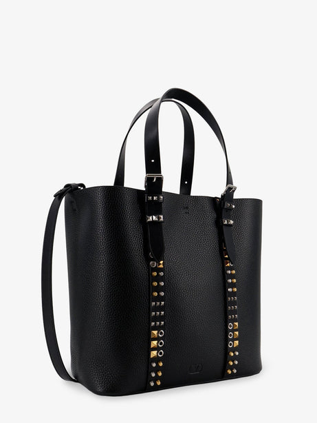 Valentino Garavani Leather shoulder bag with iconic studs - Nero