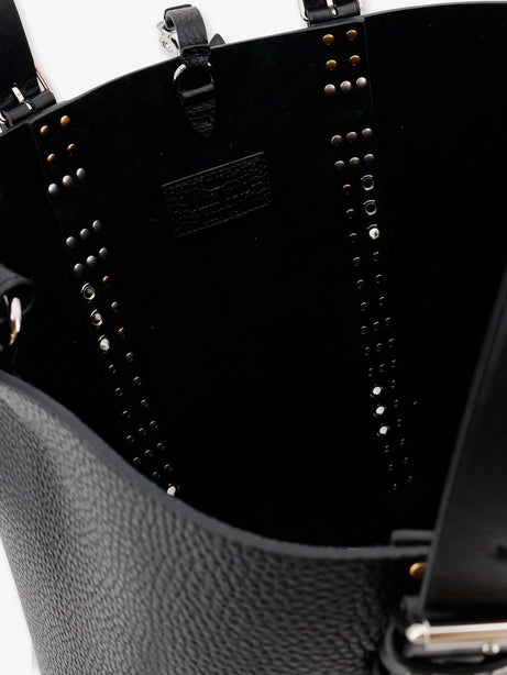 Valentino Garavani Leather shoulder bag with iconic studs - Nero