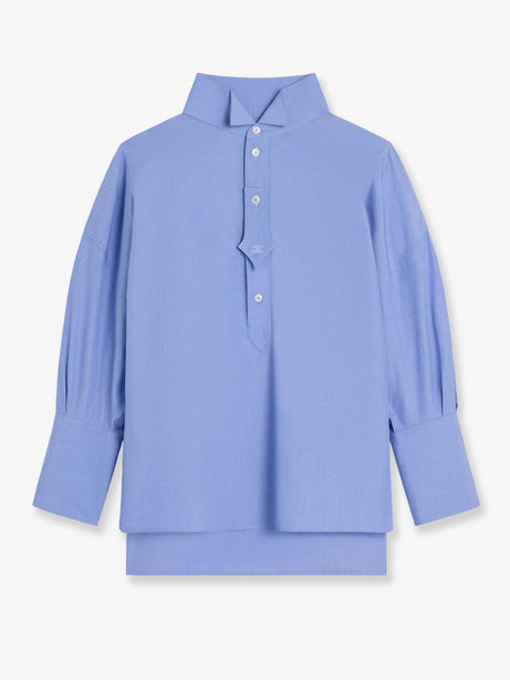 Celine Oversize cotton shirt - Bleu