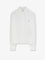 Celine Cropped denim shirt with front embroidered logo - Whitedenim