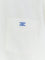 Celine Cropped denim shirt with front embroidered logo - Whitedenim