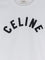 Celine Cotton T-shirt with front lettering logo print - Offwhiteblack