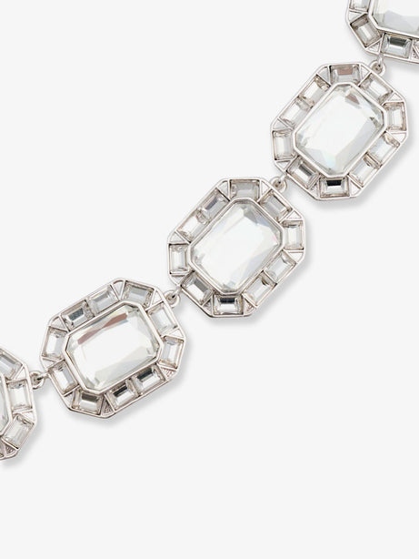 Self Portrait Silver Crystal Necklace