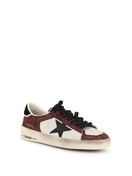 Golden Goose Stardan Sneakers - Milk/Burgundy/Black