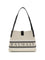 Balmain Canvas Shoulder Bag - Naturel/Noir/ Blanc Optique
