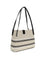 Balmain Canvas Shoulder Bag - Naturel/Noir/ Blanc Optique