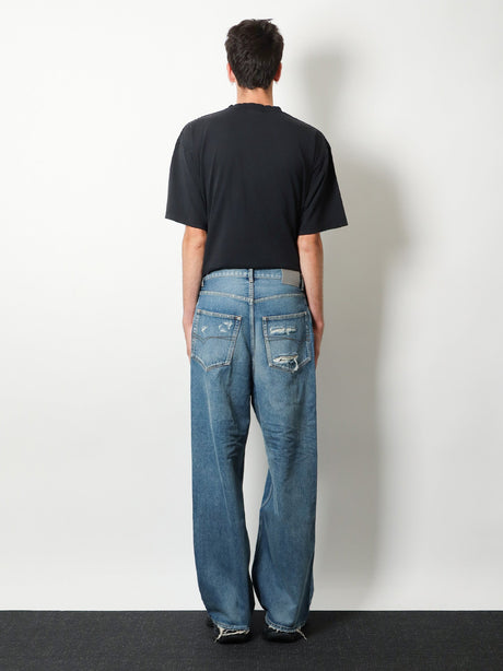 Balenciaga Baggy Fit Jeans - Darkblue