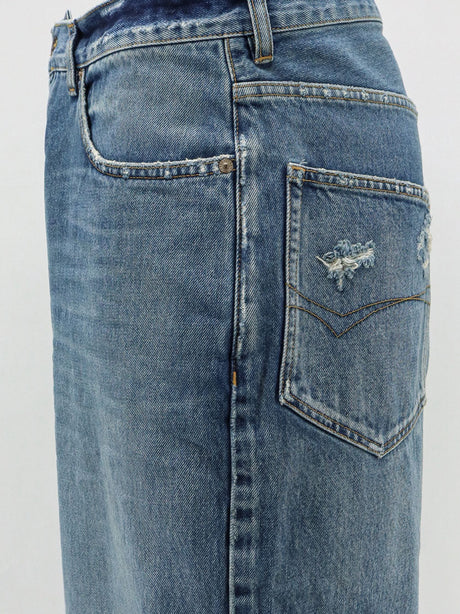 Balenciaga Baggy Fit Jeans - Darkblue