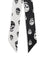 Alexander Mcqueen Skull Ribbon Scarf - Black/Ivory