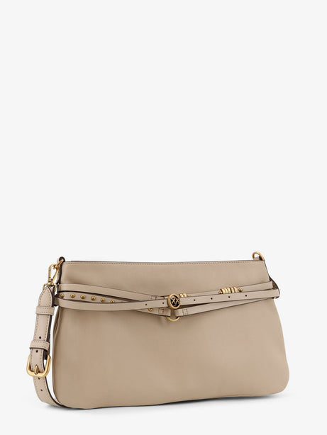 Pinko Leather Belt Bag crossbody bag - Beige