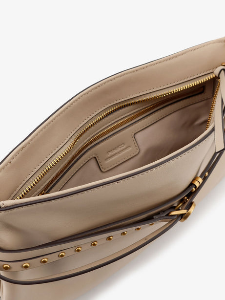 Pinko Leather Belt Bag crossbody bag - Beige