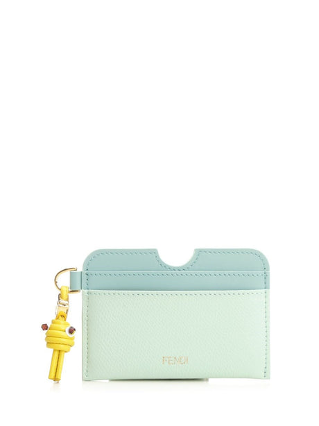 Fendi Card Case Ff Diamonds - Green