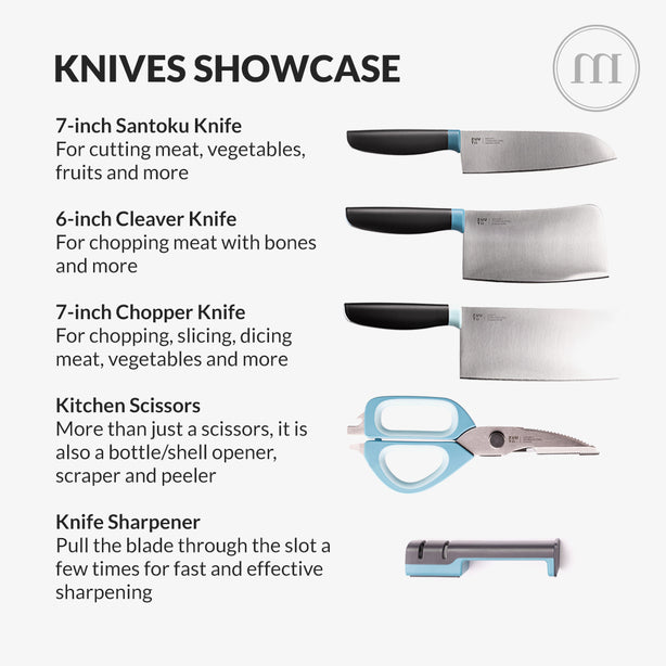 Zuutii 5-Piece Knife Set