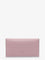 Pinko Leather clutch bag with metal Love Birds logo - Rosa