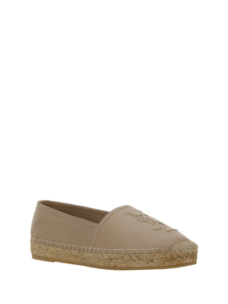 Saint Laurent Lambskin Espadrilles - Shell