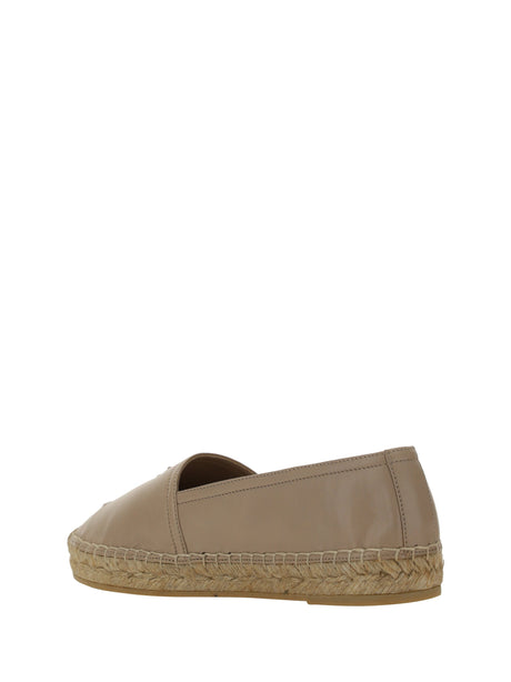 Saint Laurent Lambskin Espadrilles - Shell