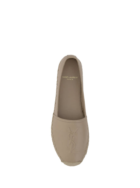 Saint Laurent Lambskin Espadrilles - Shell