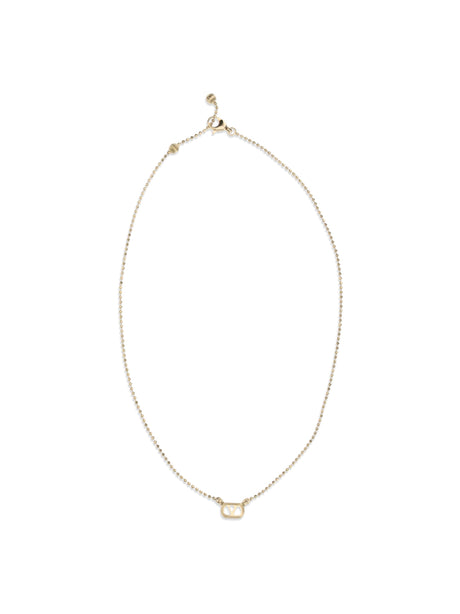 Valentino Garavani Ovalette Necklace with Swarovsky® crystals - Gold/Crystal