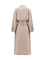 Brunello Cucinelli Linen Trench coat with lurex - Pink Silver