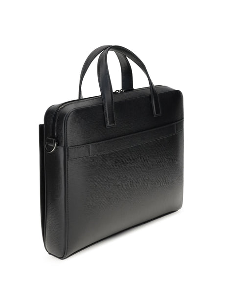 Ferragamo Gancini business Handbag - Black