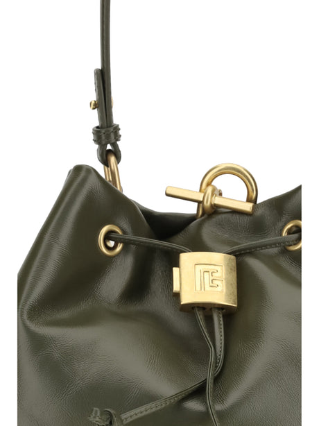 Balmain Pulse Backpack in calfskin - 7as Dark Olive