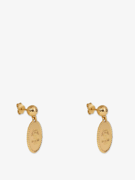 Celine Brass earrings with gold finish