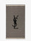 Saint Laurent Certified cotton striped beach towel - Beige/Black