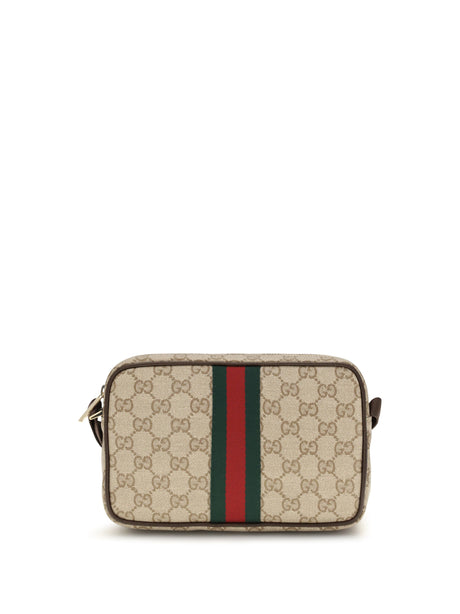 Gucci GG Shoulder Bag with Web stripe - Vint.San/Dk Br/Vrv/D