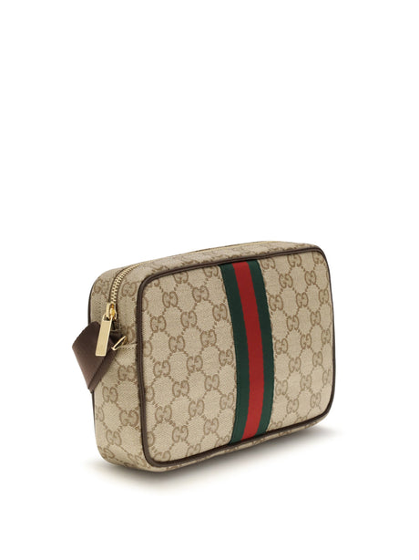 Gucci GG Shoulder Bag with Web stripe - Vint.San/Dk Br/Vrv/D