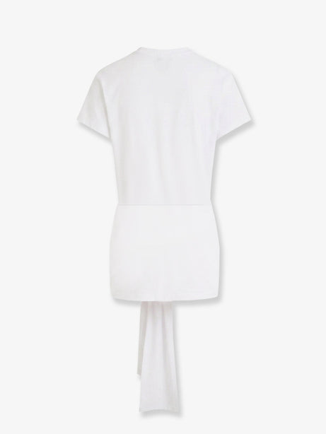 Toteme Lyocell and cotton blend T-shirt - White