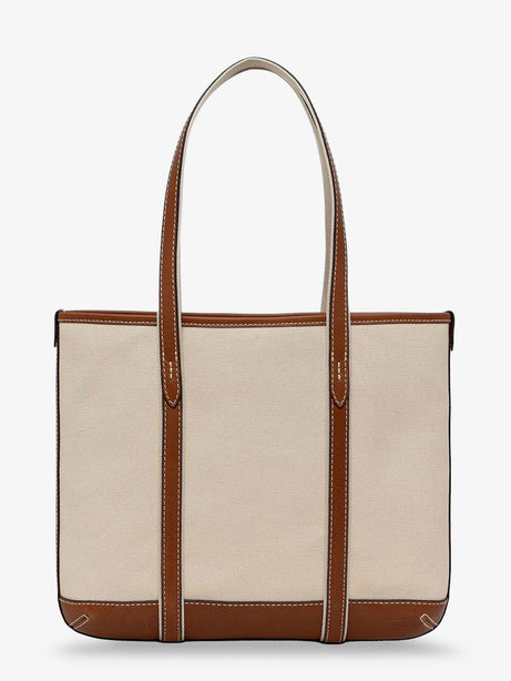 Polo Ralph Lauren Canvas shoulder bag with embroidered logo on the front - Ecrucuoio
