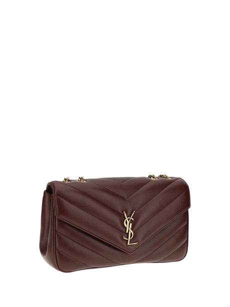 Saint Laurent LouLou Shoulder Bag - Lt Hot Wine