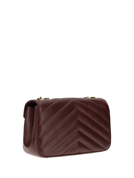 Saint Laurent LouLou Shoulder Bag - Lt Hot Wine