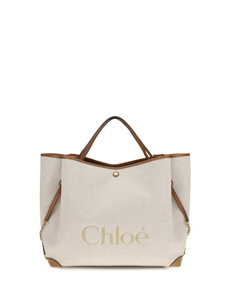 Chloé Large Carry Tote Bag - Clay Brown