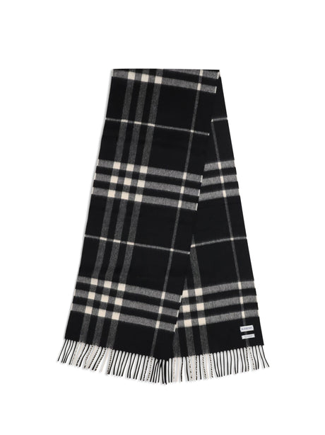 Burberry Embroidered cashmere Scarf - Black/Calico