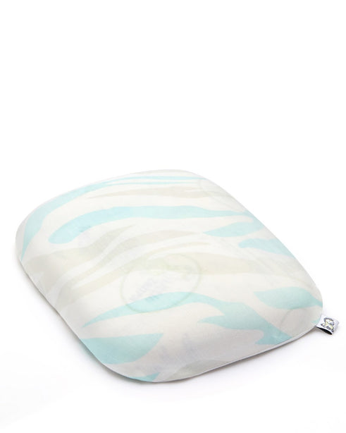 Little Zebra Newborn Pillow |  100% Natural Latex | Prevent Flat Head Plagiocephaly 0-18M | Hypoallergenic by Nature | Dust-Mite Resistant | Free Bamboo Case
