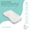 Little Zebra Newborn Wide Contour Pillow |  100% Natural Latex | Extra Wide for Active Babies 0-18M | Hypoallergenic by Nature | Dust-Mite Resistant | Breathable