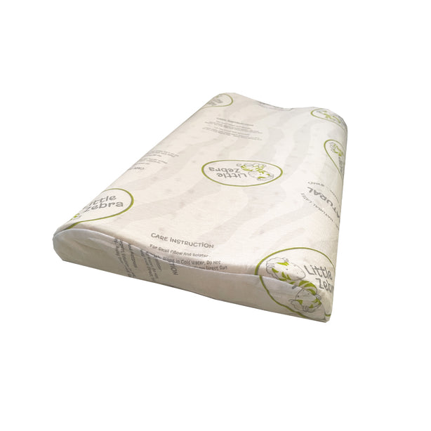 Little Zebra Big Contour Pillow |  100% Natural Latex | Spinal Alignment for Toddlers 2-4Y | Hypoallergenic by Nature | Dust-Mite Resistant | Breathable Airflow