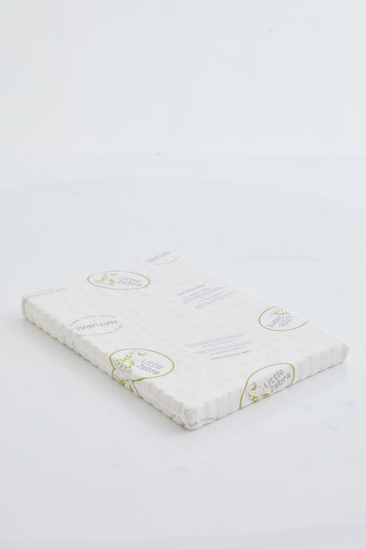 Little Zebra Baby Flat Pillow |  100% Natural Latex | Gentle Elevation for Better Breathing 0-18M | Hypoallergenic by Nature | Dust-Mite Resistant | Breathable