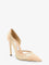 Jimmy Choo Brigitte voile and suede décolleté - Chai